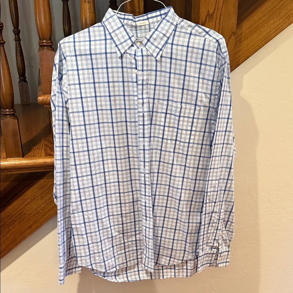 J. Crew Men's Checkered Button Down Shirt